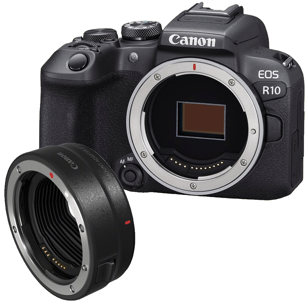 Canon EOS R10 schwarz + Canon Mount-Adapter EF-EOS R kaufen bei top-foto.de