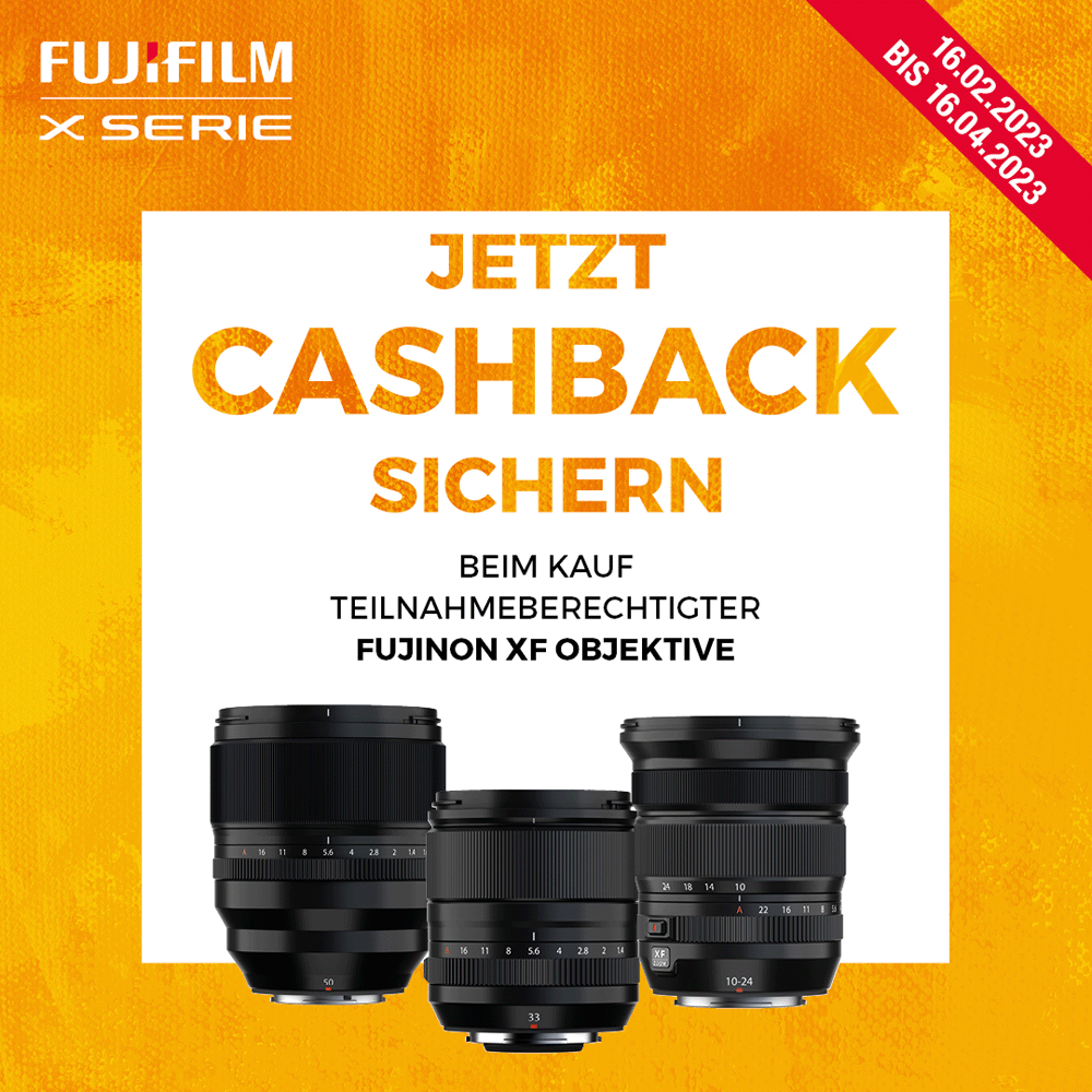 Jetzt Fujifilm Aktionsartikel kaufen und bis zu 450,00 € CashBack erhalten (16.02.2023 bis 16.04.2023)
