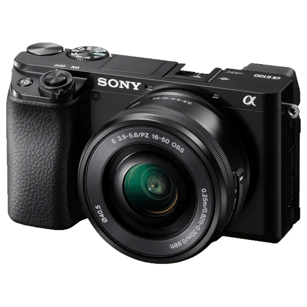 Sony Alpha 6100 schwarz + Sony 16-50/3,5-5,6 AF OSS SEL PZ schwarz für Sony E-Mount kaufen bei top-foto.de